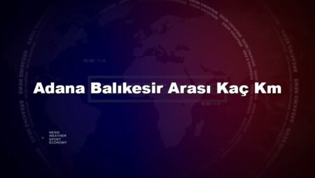 Adana Balıkesir Arası Kaç Km