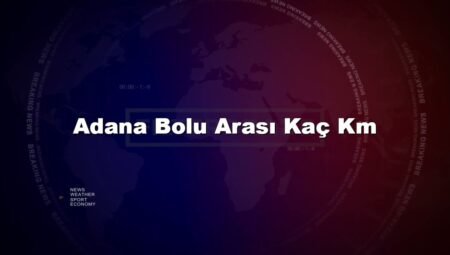 Adana Bolu Arası Kaç Km
